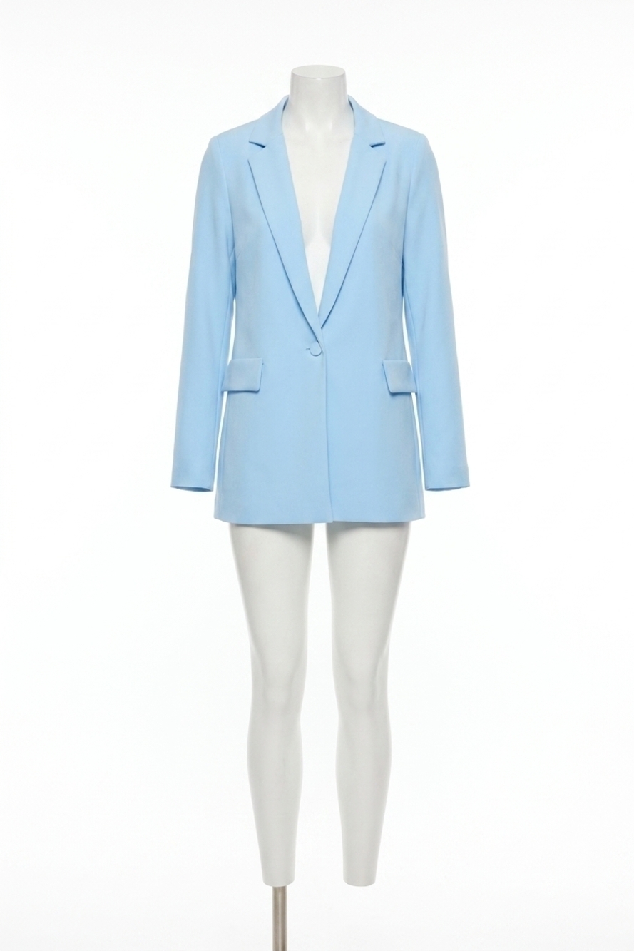 NEW JOSEPH RIBKOFF long sleeves classic straight blazer in sky blue